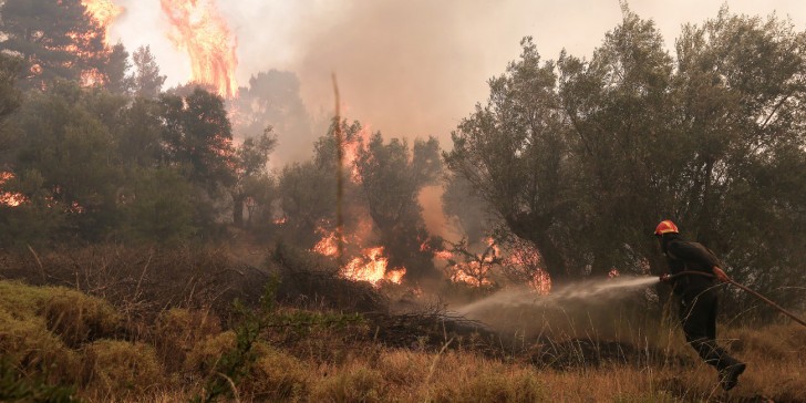 Σε ύφεση η πυρκαγιά στον Πισσώνα