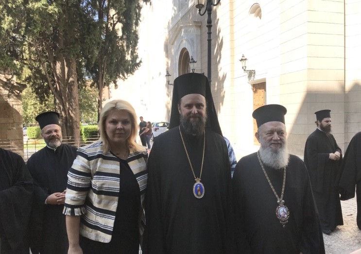 Στη Χειροτονία του Επισκόπου Ωρεών Φιλόθεου Θεοχάρη η δήμαρχος Χαλκιδέων