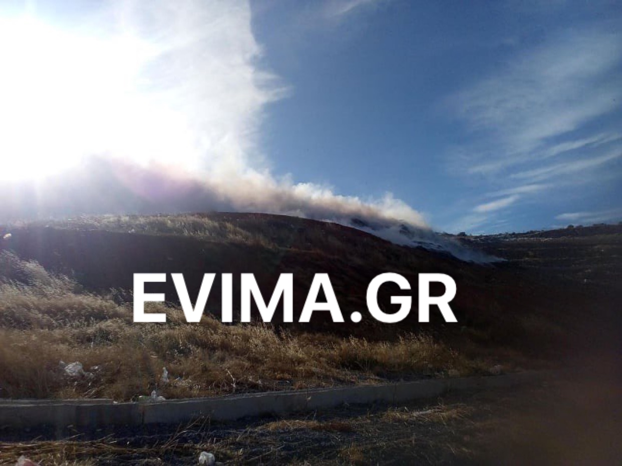 Εύβοια-Μαίνεται η φωτιά στο ΧΥΤΑ στη Χαραυγή