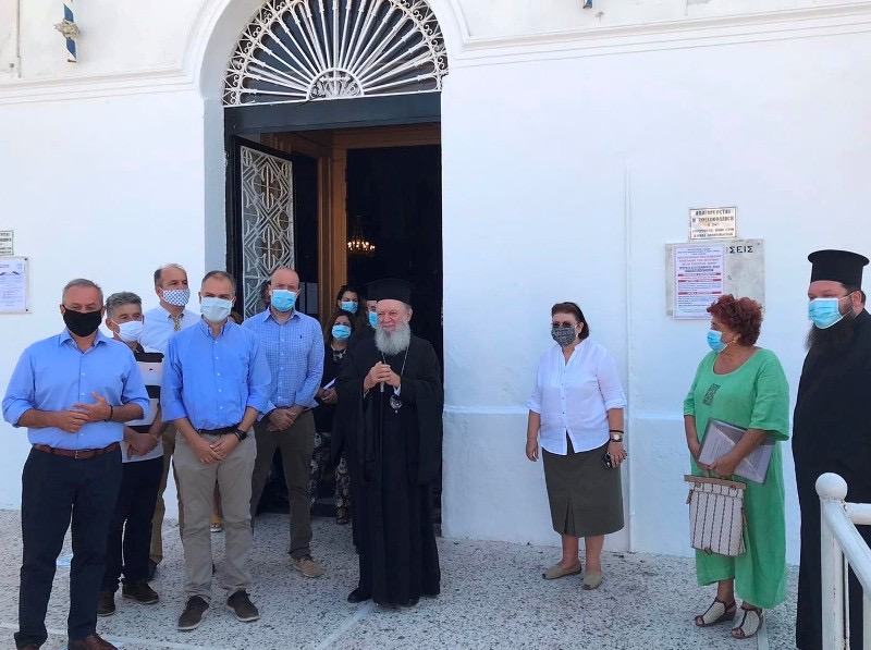 Στον Ιερό Ναό της Πολιούχου της Χαλκίδας Αγ. Παρασκευής η υπουργός Πολιτισμού