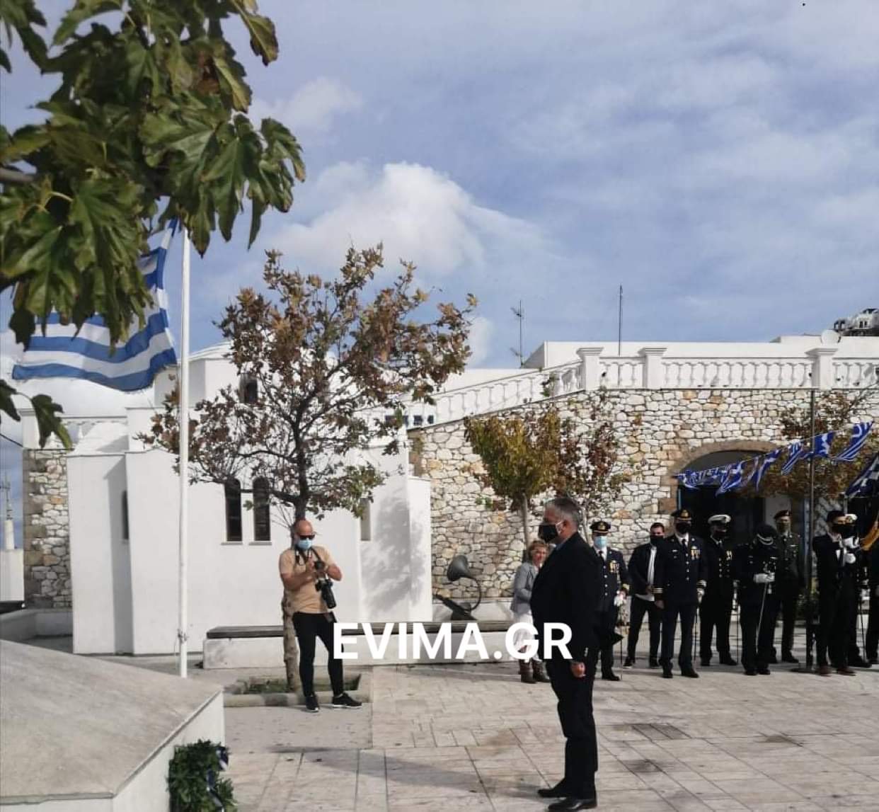 Σκύρος: Υπό αυστηρά μέτρα προστασίας για τον COVID ο εορτασμός της Εθνικής Επετείου [εικόνες]