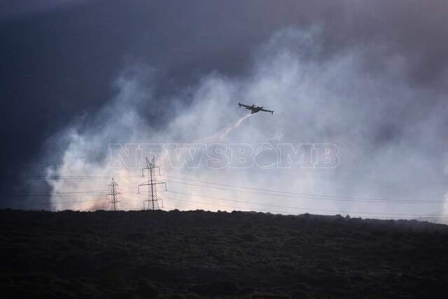 Με εναέρια μέσα η μάχη με τις φλόγες το πρωί της Τρίτης στη Φωκίδα