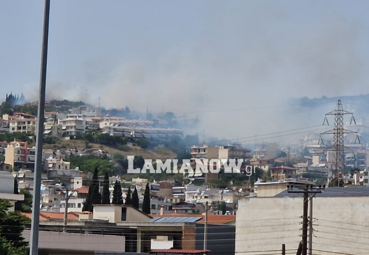 Μεγάλη φωτιά στη Λαμία – Εκκενώνεται το βόρειο τμήμα της πόλης