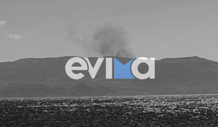 Φωτιά στο Βαρνάβα Αττικής – Ορατή από την Εύβοια (εικόνες)