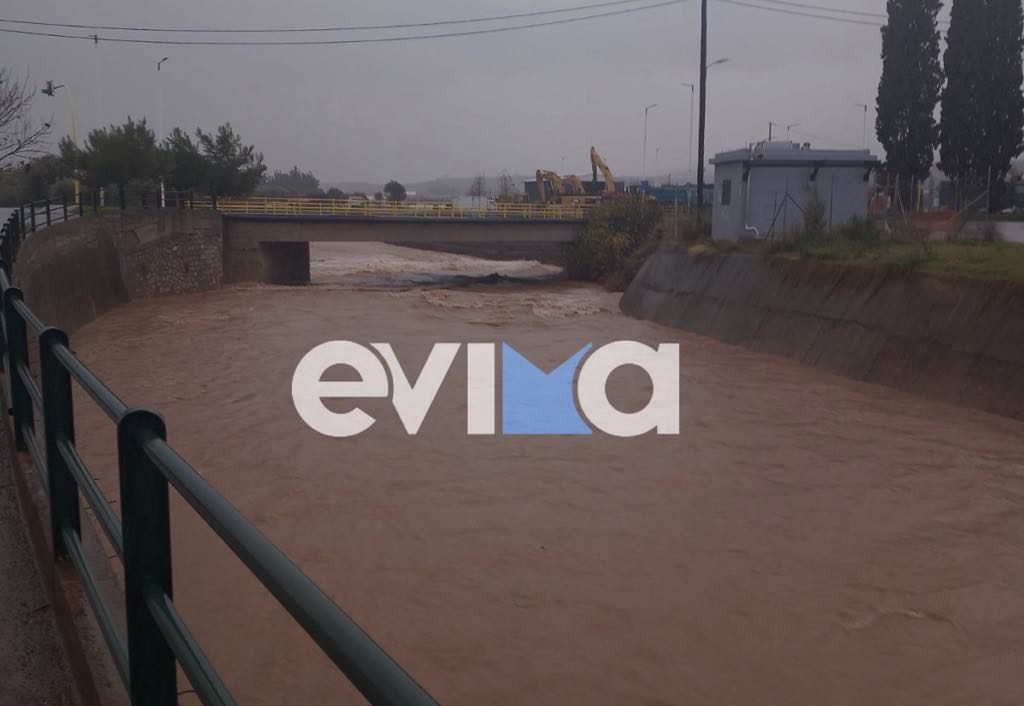 Κακοκαιρία «Elena» στην Εύβοια: Καμία ανησυχία για τον ποταμό Μεσσάπιο – Ομαλή η ροή (εικόνες)