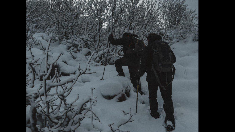 Πεζοπορία στο χιόνι… για τους τολμηρούς στην Εύβοια: Εντυπωσιακές εικόνες